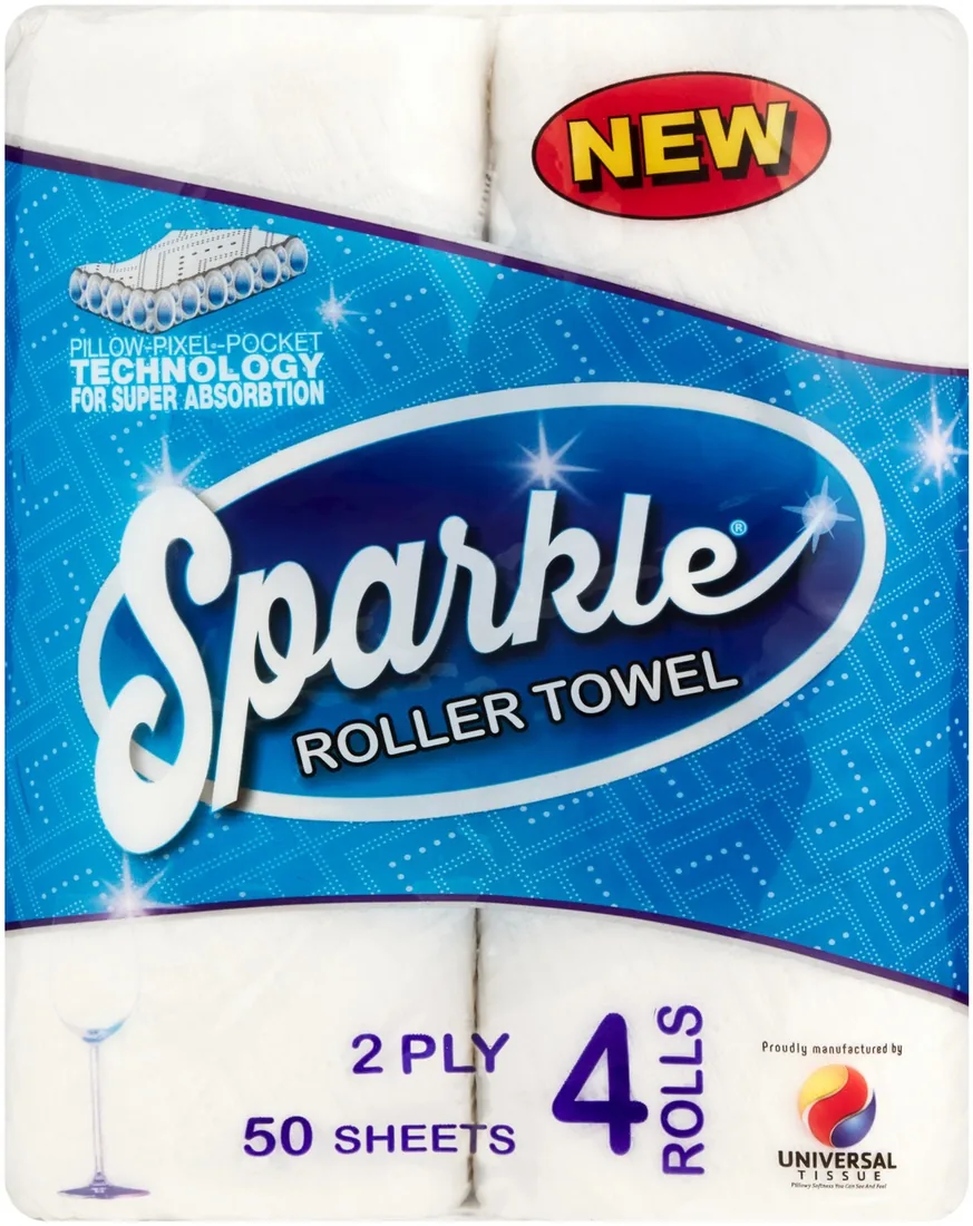 Sparkle Roller Towel — 4 Rolls